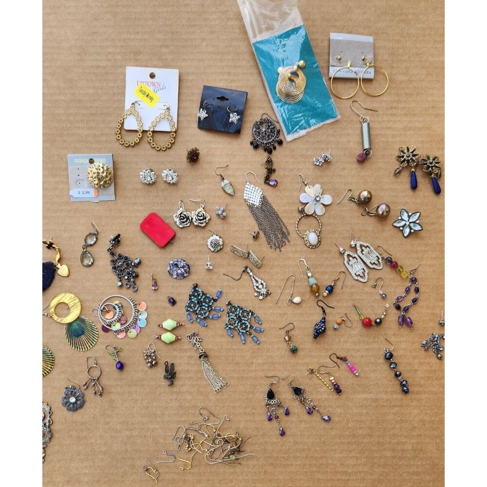 Pierced Earring Lot Upcycle Recycle Wear Repair Parts Ear Wires